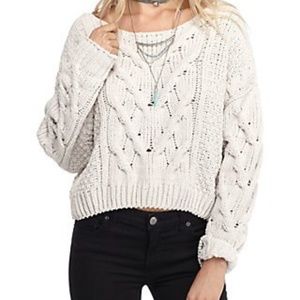 Free People Sticks & Stones Pullover Sweater XL